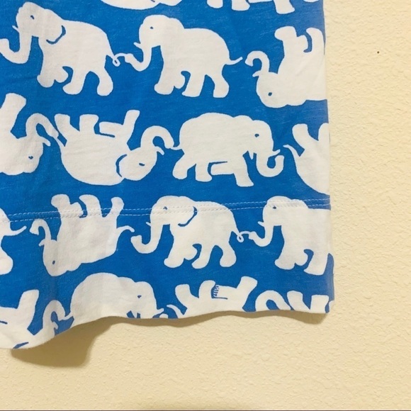 Lilly Pulitzer Christie Sun Blue Elephant shirt Dress womens size XS - Picture 7 of 8